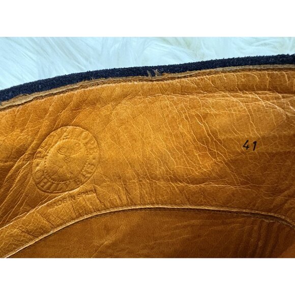 Penelope Chilvers Tall Riding Tassel Boot Navy Blue Suede 41 10 RARE!!! - Picture 7 of 11